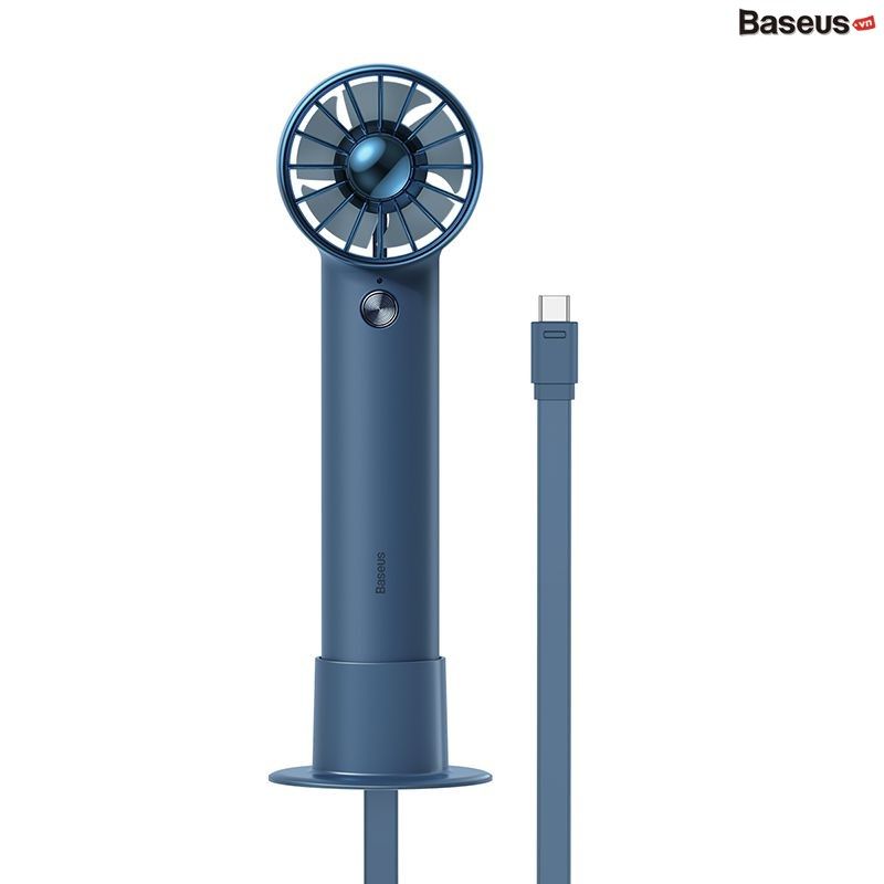 Quạt Mini Cầm Tay Baseus Flyer Turbine Handheld Fan 2000mAh (Tích hợp cáp sạc Lightning cho iPhone）