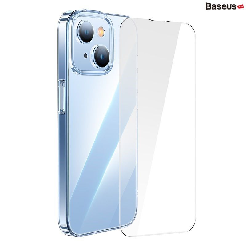 Ốp Lưng Siêu Mỏng Mặt Kính Trong Suốt Baseus Crystal Series Ultra-Thin Case Cho iPhone 14 series