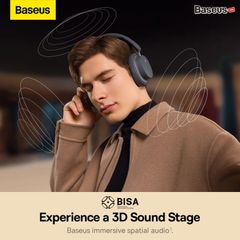 Tai Nghe Chụp Tai Không Dây, Chống Ồn Baseus Bowie D05 ANC, 3D (Bluetooth 5.3, GPS - APP, Nearly No-delay Noise-Cancelling)