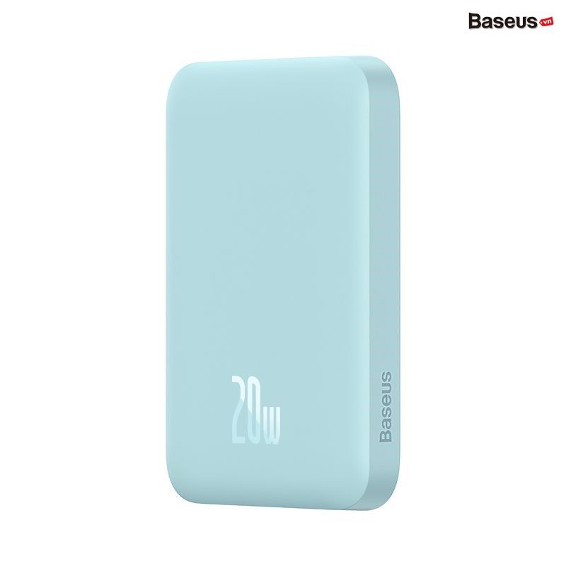 Pin Sạc Dự Phòng Không Dây Tích Hợp Nam Châm Baseus Magnetic Wireless Charging Power bank 6000mAh 20W (With Baseus Xiaobai series Cable Type-C to Type-C 60W(20V/3A) 50cm)