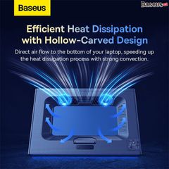 Đế Giữ Tích Hợp Quạt Tản Nhiệt Cho IPad/Laptop Baseus ThermoCool Heat-Dissipating Laptop Stand