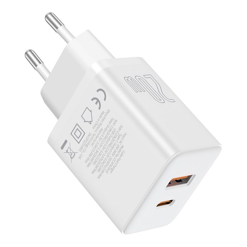 Củ Sạc Nhanh Baseus Cube Fast Charger C+U 20W