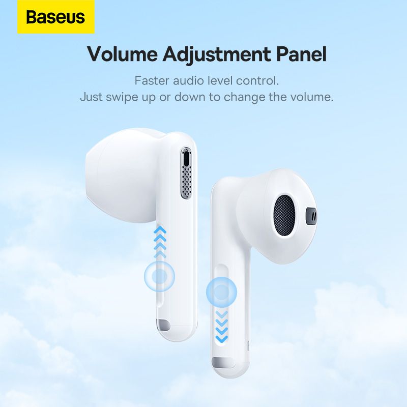 Tai Nghe Bluetooth Baseus WX5 True Wireless Earphone 4-Mic ENC Call Earbuds 30 Hours (Bluetooth 5.3, 0.06' Low Latency TWS Earphones)