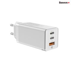 Bộ sạc nhanh đa năng thế hệ mới Baseus GaN Travel Quick Charger 65W cho Smartphone/Tablet/iPad/Macbook/Laptop (Type Cx2 + USB, PD3.0/PPS/QC4.0/SCP/FCP Multi Quick Charge Protocol, GaN Technology)