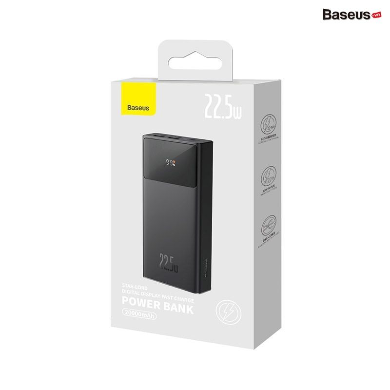 Pin Sạc Dự Phòng Baseus Star-Lord Digital Display Fast Charge Power Bank 20000mAh/30000mAh Hỗ trợ sạc nhanh PD QC AFC SCP FCP