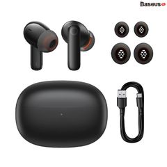 Tai Nghe Bluetooth Baseus Bowie MZ10 True Wireless Earphones ANC ENC (Bluetooth 5.2, GPS - APP Control, Super Fast charge, Nearly No-delay, Hifi & HD Stereo Gaming Earbuds)