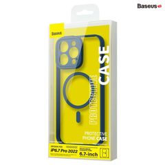 Ốp Lưng Nhựa Cứng Viền Dẻo Sử Dụng Magsafe Baseus Frame Series Magnetic Case Cho iPhone 14 series