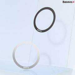 Vòng Kim Loại MagSafe Baseus Halo Series Magnetic Metal Ring cho iPhone 13/12 Series (Bộ 2 miếng, Hút nam châm, Dùng cho phụ kiện MagSafe Apple)