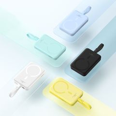 Pin Sạc Không Dây Tích Hợp Nam Châm Baseus Magnetic Mini Wireless 10000mAh 20W (tích hợp sẵn cáp Lightning)