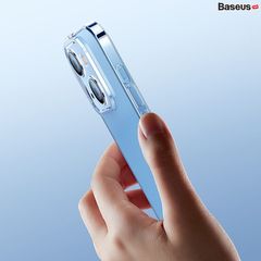 Ốp Lưng Siêu Mỏng Mặt Kính Trong Suốt Baseus Crystal Series Ultra-Thin Case Cho iPhone 14 series