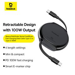 Cáp Sạc Nhanh Baseus Pathfinder Series Free2Draw Fast Charging Data Cable Type-C to Type-C 100W