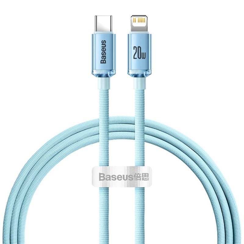 Cáp sạc nhanh, truyền dữ liệu tốc độ cao siêu bền Baseus Crystal Shine Series Fast Charging Data Cable (USB/Type C to Lightning, PD 20W Fast Charge)