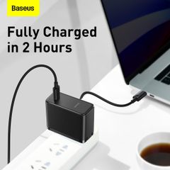 Bộ sạc siêu nhanh Baseus GaN2 Fast Charger 1C 100W (GaN2 Technology, QC5.0/QC4.0/PD3.0/PPS Multi Quick Charge Protocol Support)