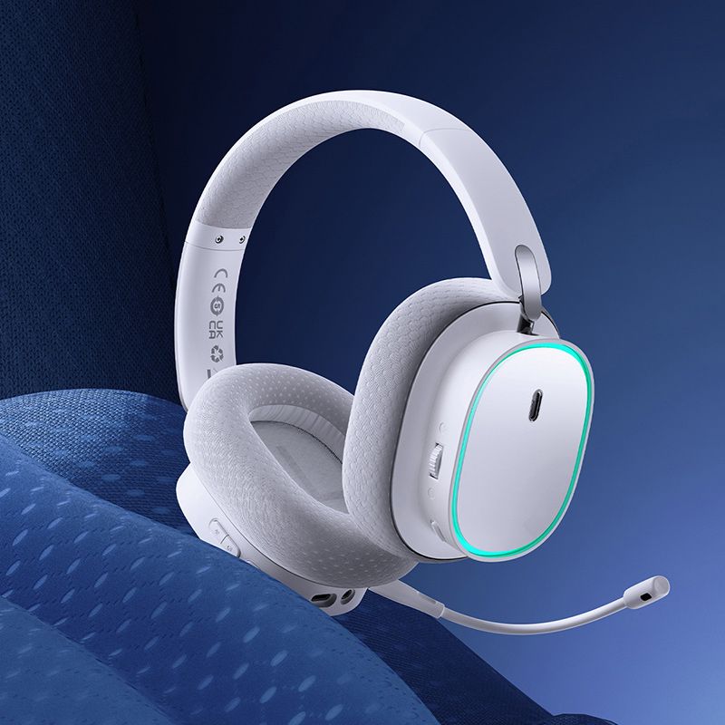 Tai Nghe Chụp Tai Không Dây Baseus AeQur GH02 Gaming Wireless Headphones 40mm Driver 2.4G/Wireless/Cable RGB Headsets