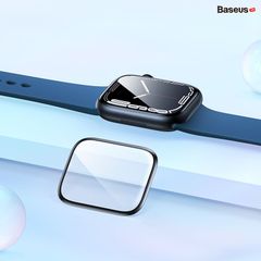 Kính Cường Lực Full Viền Chống Trầy Cho Apple Watch Full-coverage Curved-screen Crystal  Series 4/5/6/7/SE Ultra 40/41/44/45/49mm