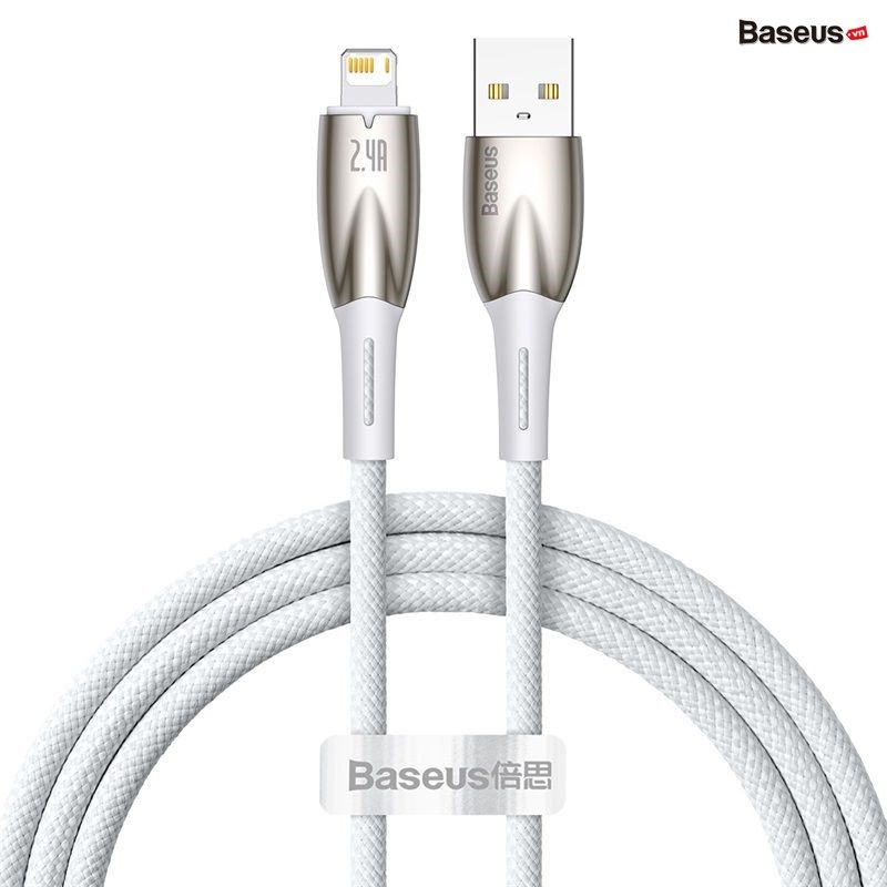 Cáp Sạc Nhanh Cho iPhone Baseus Glimmer Series Fast Charging Data Cable USB to Lightning 2.4A