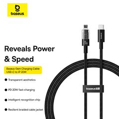 Cáp Sạc Nhanh Baseus Gem C to Lightning 20W (Fast-Charging Data Cable)