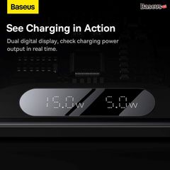 Đế Sạc Nhanh Không Dây Đa Năng Baseus Digital LED Display 2in1 Wireless Charger 20W (Phone + Airpods Pro, New Upgrade Model）