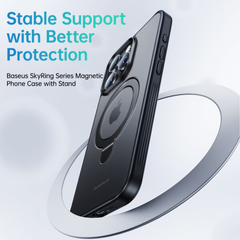 Ốp Lưng Chân Đế Từ Tính Baseus SkyRing Series Magnetic Phone Case with Stand for iP 14