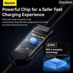 Cáp Sạc Nhanh 2 in 1 Baseus Flash Series Ⅱ One-for-Two Fast Charging Cable Type-C to Dual Type C 100W Gen2