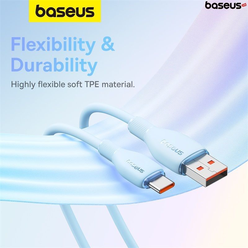 Cáp Sạc Nhanh Baseus Pudding Series USB to Type-C 100W (Fast Charging Data Cable)