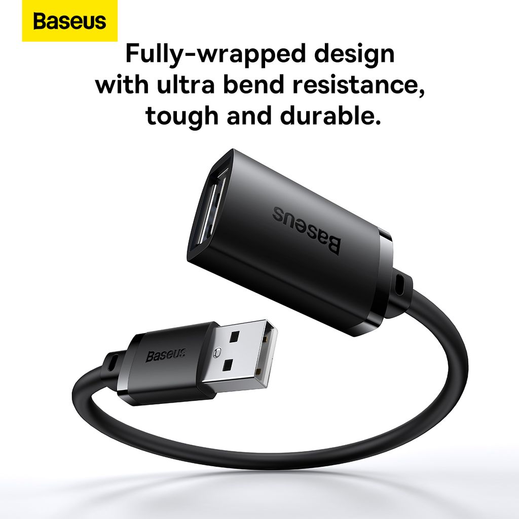 Cáp Nối Dài USB2.0 Baseus AirJoy Series Extension Cable (USB2.0 Male to USB2.0 Female)