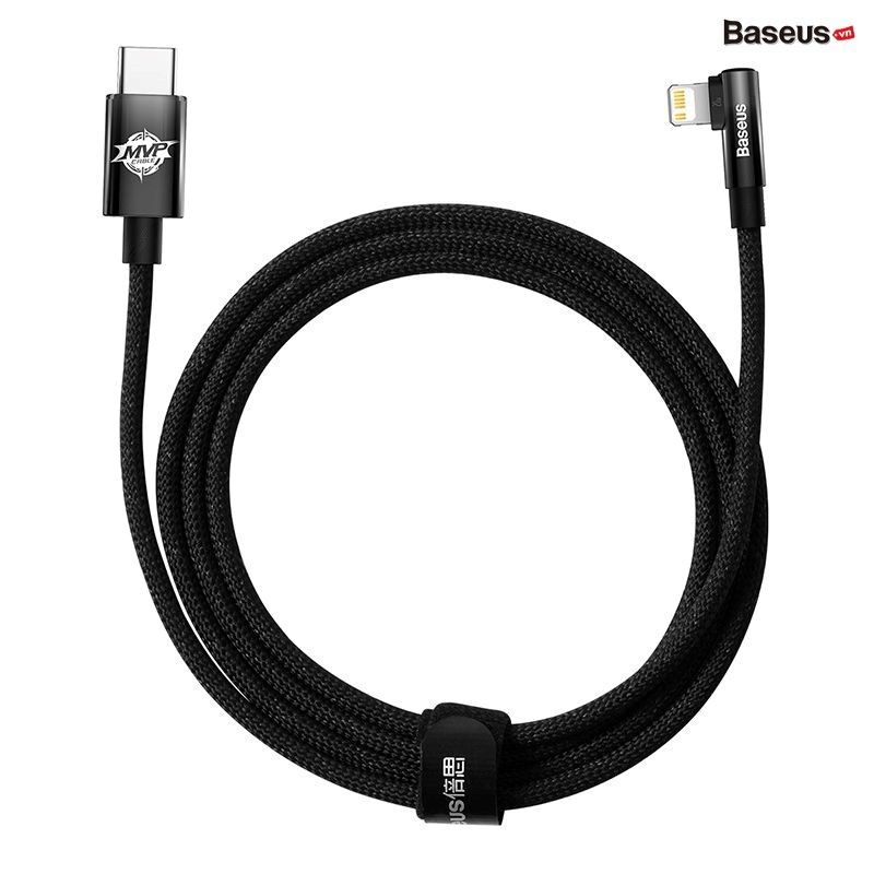 Cáp Sạc Nhanh IPhone 90 Độ Baseus MVP 2 Elbow-shaped Fast Charging Data Cable Type-C to iP 20W