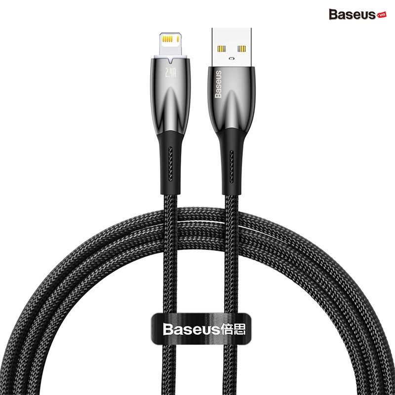 Cáp Sạc Nhanh Cho iPhone Baseus Glimmer Series Fast Charging Data Cable USB to Lightning 2.4A