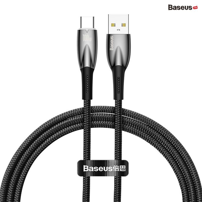 Cáp Sạc Nhanh Công Suất Cao Baseus Glimmer Series Fast Charging Data Cable USB to Type-C 100W