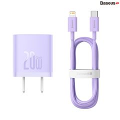 Bộ Sạc Nhanh 20W Baseus GaN5 Fast Charger 1C cho iPhone/Samsung (PD/QC Multi Quick Charge Support, Smart Protect)