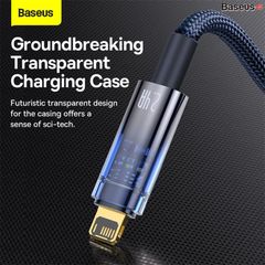 Cáp Sạc Lightning Tự Ngắt Baseus Explorer Series dùng cho iPhone (USB to Lightning, Auto Power-Off, 2.4A Fast Charging & Data Cable)