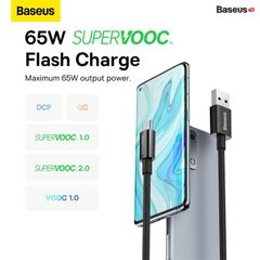 Cáp Sạc Siêu Nhanh Baseus Superior Series (SUPERVOOC) Fast Charging Data Cable USB to Type-C 65W Cho OPPO Huawei Vivo Meizu