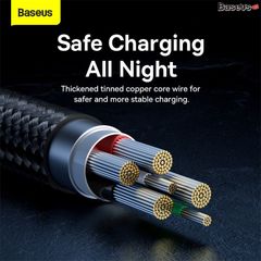 Cáp Sạc Tự Ngắt Siêu Nhanh Baseus Explorer Series Auto Power-Off 100W (USB to Type-C, Fast Charging & Data Cable)