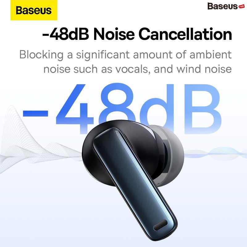 Tai Nghe Bluetooth Chống Ồn Chủ Động Baseus Bowie M2s True Wireless Bisa 3D ANC -48dB (Bluetooth 5.3, 30H, APP Control, No-delay & HD Stereo Gaming Earbuds)