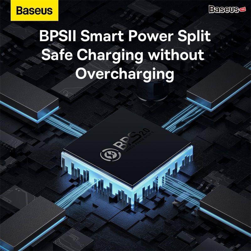 Bộ Sạc Nhanh kèm Cáp C to C Baseus GaN5 Pro Quick Charger 65W (Combo Củ kèm Cáp sạc 100W, Type C*2 + USB, PD3.0/PPS/QC4.0/SCP/FCP Multi Quick Charge Protocol)