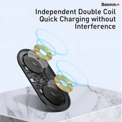 Bộ đế sạc nhanh không dây 2 trong 1 Baseus Simple Wireless Charger Turbo Edition (20W, Phone + Airpods Pro)