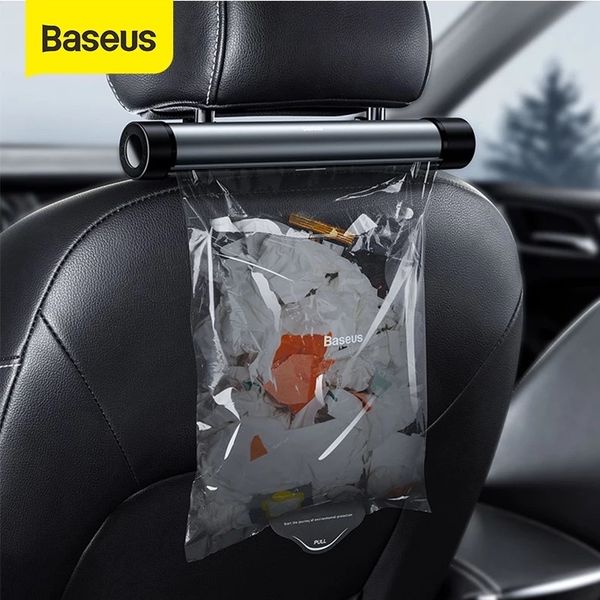 Túi cuộn đựng rác gắn lưng ghế dùng cho xe ô tô Baseus Clean Garbage Bag for Back Seat of Cars (tặng kèm 2 cuộn túi - 20 túi/cuộn)