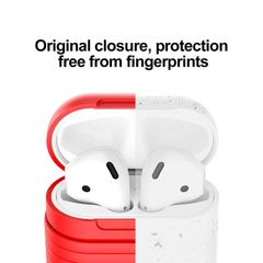 Bao Silicone chống sốc/ chống bụi Baseus Airpods Case LV329 dùng cho tai nghe Apple AirPods( Silicone Protective Kit With Airpods Trap, Support Charging For Airpods)