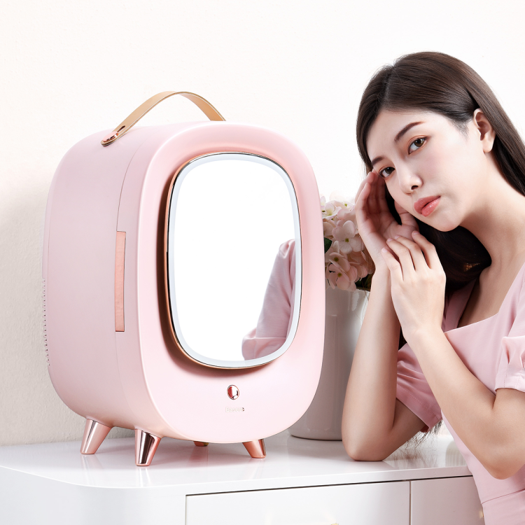 Tủ Lạnh Đựng Mỹ Phẩm Beauty Fridge (13L) 100-240V Pink