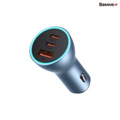 Tẩu Sạc Nhanh Đa Năng Trên Ô Tô 65W Baseus Golden Contactor Pro Triple Fast Charger Car Charger QC 3.0 4.0 Cho IPhone Huawei Xiaomi Samsung