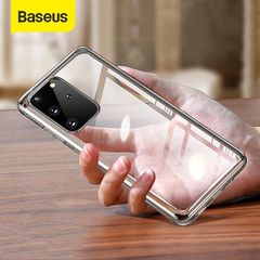 Ốp lưng Silicone trong suốt Baseus Simple Clear Case dùng cho Samsung Galaxy S20/S20 Plus/S20 Ultra (0.8mm, Anti-Yellowing, Transparent Soft TPU Case)