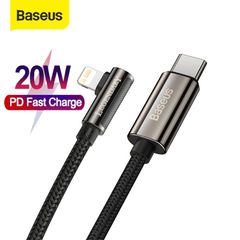 Cáp sạc nhanh Type C to Lightning đầu gập 90 độ Baseus Legend Series Elbow (20W/18W Power Delivery Fast charge , LED & Elbow Design)