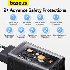 Củ Sạc Nhanh Baseus GaN6 Pro Fast Charger 2C+2U 65W (Multi Quick Charger Support)