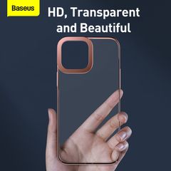 Ốp lưng nhựa cứng trong suốt Baseus Glitter Case dùng cho iPhone 13/13 Pro/13 Promax 2021