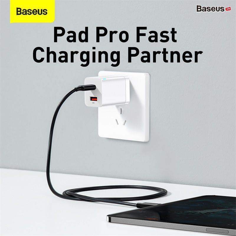 Sạc Nhanh Nhỏ Gọn Baseus Super Si Pro Quick Charger C+U 30W