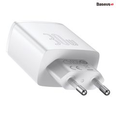 Cốc sạc nhanh siêu nhỏ gọn Baseus Compact Quick Charger 30W (USB dual port +Type C, 30w PD/QC3.0 Multi Quick Charge Support)