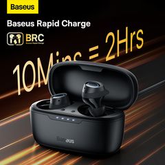 Tai Nghe Bluetooth Baseus Bowie MA10 True Wireless Earphones (ANC 48dB Noise Cancelling 140h Playtime Bluetooth 5.3, IPX6 Waterproof)