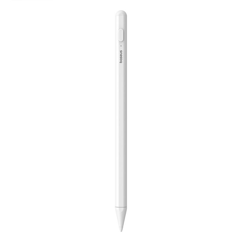 Bút Cảm Ứng Baseus Smooth Writing 2 Series Stylus Lite with LED Indicators, Moon White (Active version with type-C cable and active pen tip)