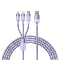 Cáp Sạc Đa Năng Baseus StarSpeed 1-for-3 Fast Charging Data Cable USB to Micro Lightning Type C 3.5A