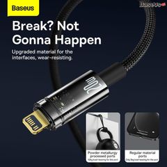 Cáp Sạc nhanh Tự Ngắt Baseus Explorer Series cho iPhone/ iPad (Type C to Lightning Auto Power-Off, PD 20W Fast Charging Data Cable)